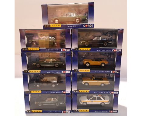 Corgi, a boxed Group of 1:43 Scale Vanguard Vehicle Models. Although unchecked for completeness condition appear Good to Good