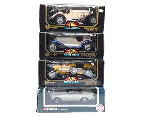 Bburago &amp; Corgi, 1:18 Scale, a boxed Car group. Although unchecked for completeness condition appear Good to Good Plus wi