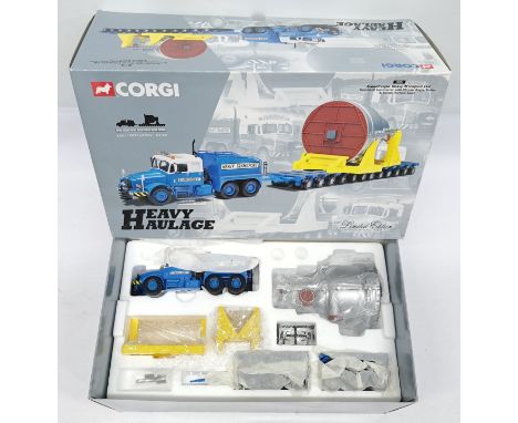 Corgi Heavy Haulage, 1:50 Scale,&nbsp;18001 Scammell Contractor with Nicholas Bogie Trailer &amp; Steam Turbine&nbsp;Load&nbs