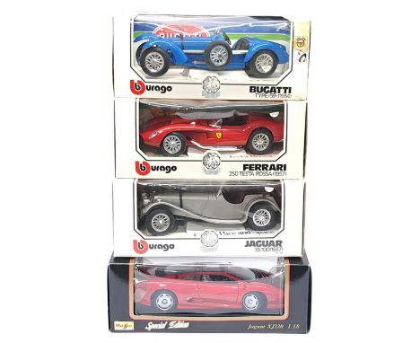 Bburago &amp; Maisto, 1:18 Scale &amp; similar, a boxed Car group. Although unchecked for completeness condition appear Good 