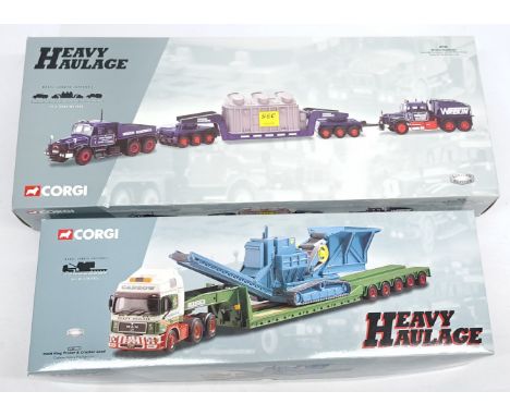 Corgi Heavy Haulage, 1:50 Scale, a boxed Commercial pair. Although unchecked for completeness condition appears Good to Excel