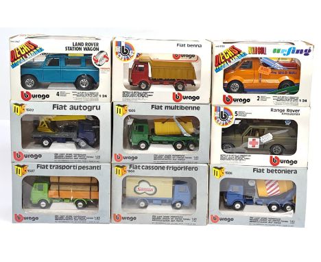 Bburago, 1:24 &amp; 1:43 Scale, a boxed Commercial &amp; similar group. Although unchecked for completeness condition appear 