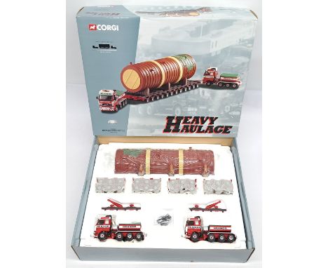 Corgi Heavy Haulage, 1:50 Scale, CC12403 Volvo FH Fertiliser Dryer load Set, "Heanor Haulage", boxed. &nbsp;Although unchecke