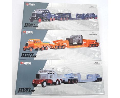 Corgi Heavy Haulage, 1:50 Scale, Scammel Contractors, a boxed Commercial group. Although unchecked for completeness condition
