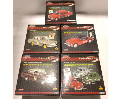 Corgi Drive Time, a boxed Group of 1:43 Scale Motorsport Vehicles. Although unchecked for completeness condition appear Good 