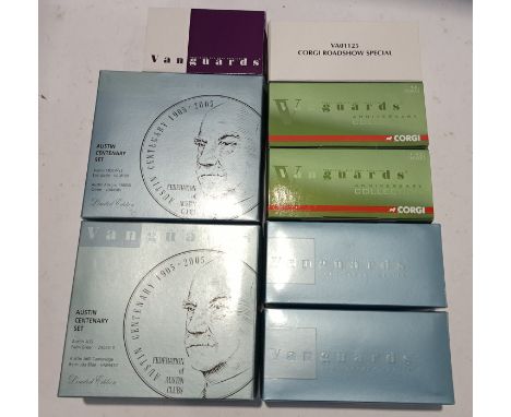 Corgi &amp; Lledo, a boxed Group of 1:43 Scale Mixed Vanguards. Although unchecked for completeness condition appear Good to 