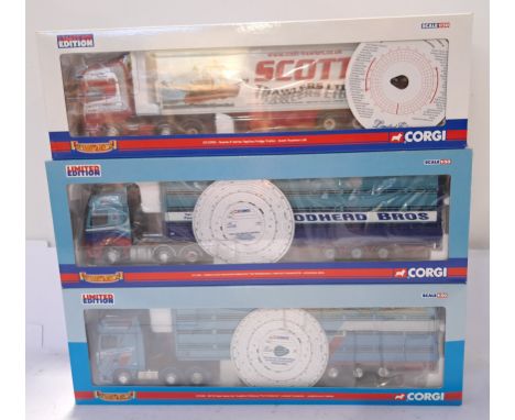 Corgi, a boxed Group of 1:50 Scale Haulers of Renown Series Models. Although unchecked for completeness condition appears Goo