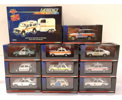 Corgi, a boxed Group of 1:43 Scale Emergency Motors Series Vehicles Although unchecked for completeness condition appears Goo