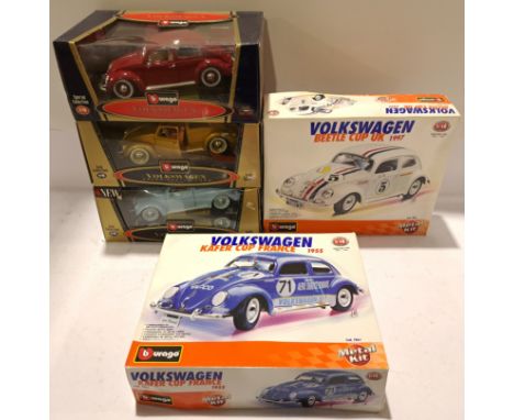Bburago, a boxed Group of 1:18 Models &amp; Model Kits. Although unchecked for completeness condition appears Good to Good Pl