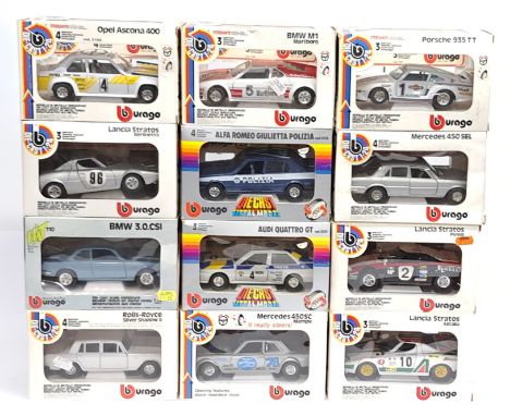 Bburago, 1:24&nbsp;Scale, a boxed Car group. Although unchecked for completeness condition appear Good to Good Plus within Go