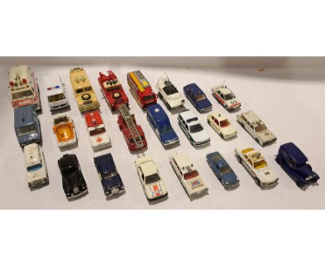 Matchbox, Gama &amp; Similar, a unboxed Group of Emergency Service Vehicles. Although unchecked for completeness condition ap