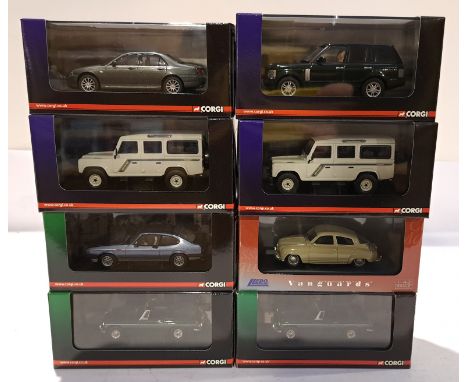 Corgi &amp; Lledo, a boxed Group of 1:43 Scale Mixed Vanguards. Although unchecked for completeness condition appear Good to 