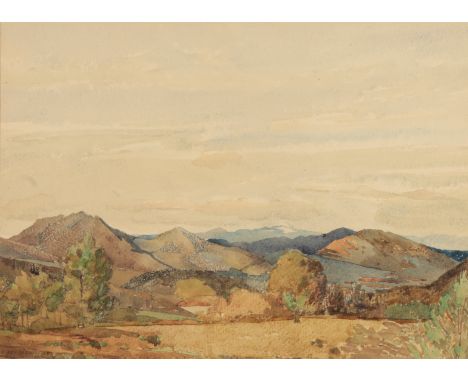 FRANCIS DERWENT WOOD (1871-1926) 'Alpes Maritimes' landscape view, signed, titled and dated 1923 lower left, watercolour, 26c