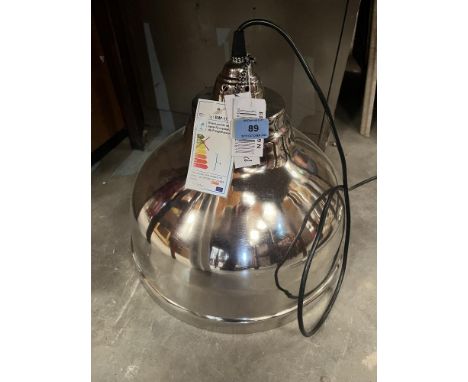 An Emporio Arts metal hanging lamp. 14' diam.