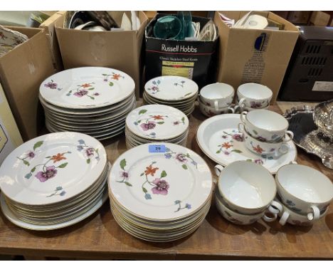 A Royal Worcester. Astley pattern dinner service comprising 56 pieces