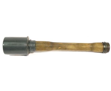 Inert German WWII stick grenade. P&amp;P Group 2 (£18+VAT for the first lot and £3+VAT for subsequent lots) 