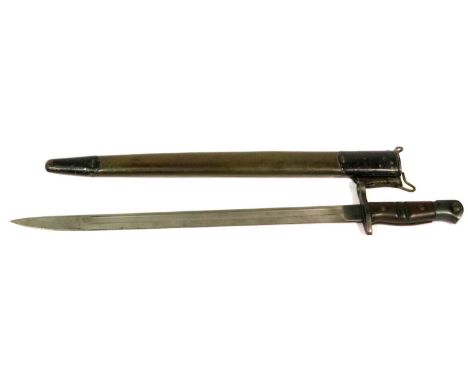 American WWI Remington bayonet with scabbard. P&amp;P Group 2 (£18+VAT for the first lot and £3+VAT for subsequent lots) 