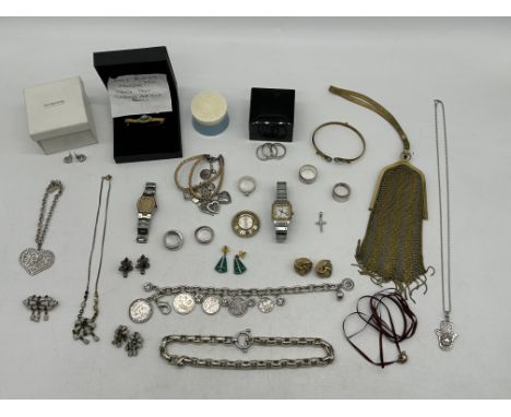 Collection of Dress Jewellery to include Mappin & Webb Wristwatch, Buler 17 Jewels Antimagnetic Watch Pendant, Bibi Bijoux, S