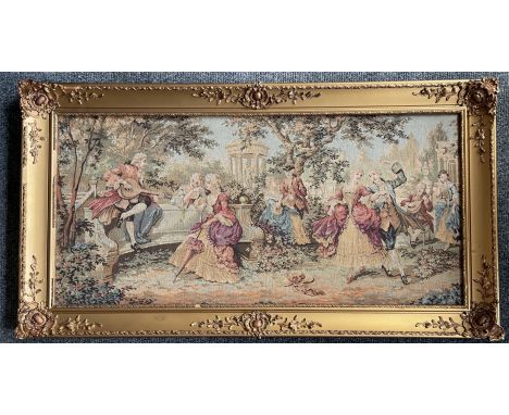 Large Framed Vintage French Tapestry. 