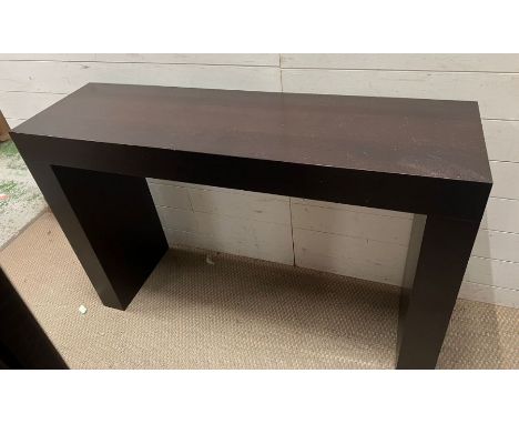  A contemporary console table 