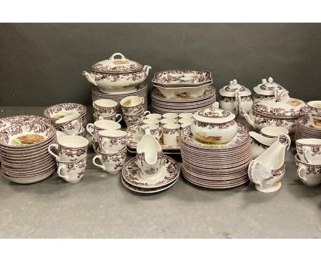 An extensive collection of Spode China "Woodland" dinner and tea service 184 pieces in total 