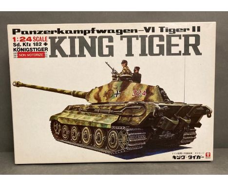 A boxed King Tiger 1:24 scale model kit