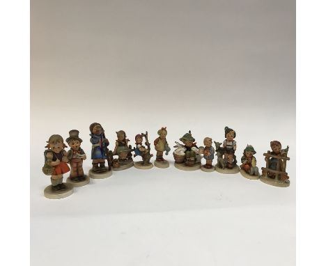 Eleven Hummel figures