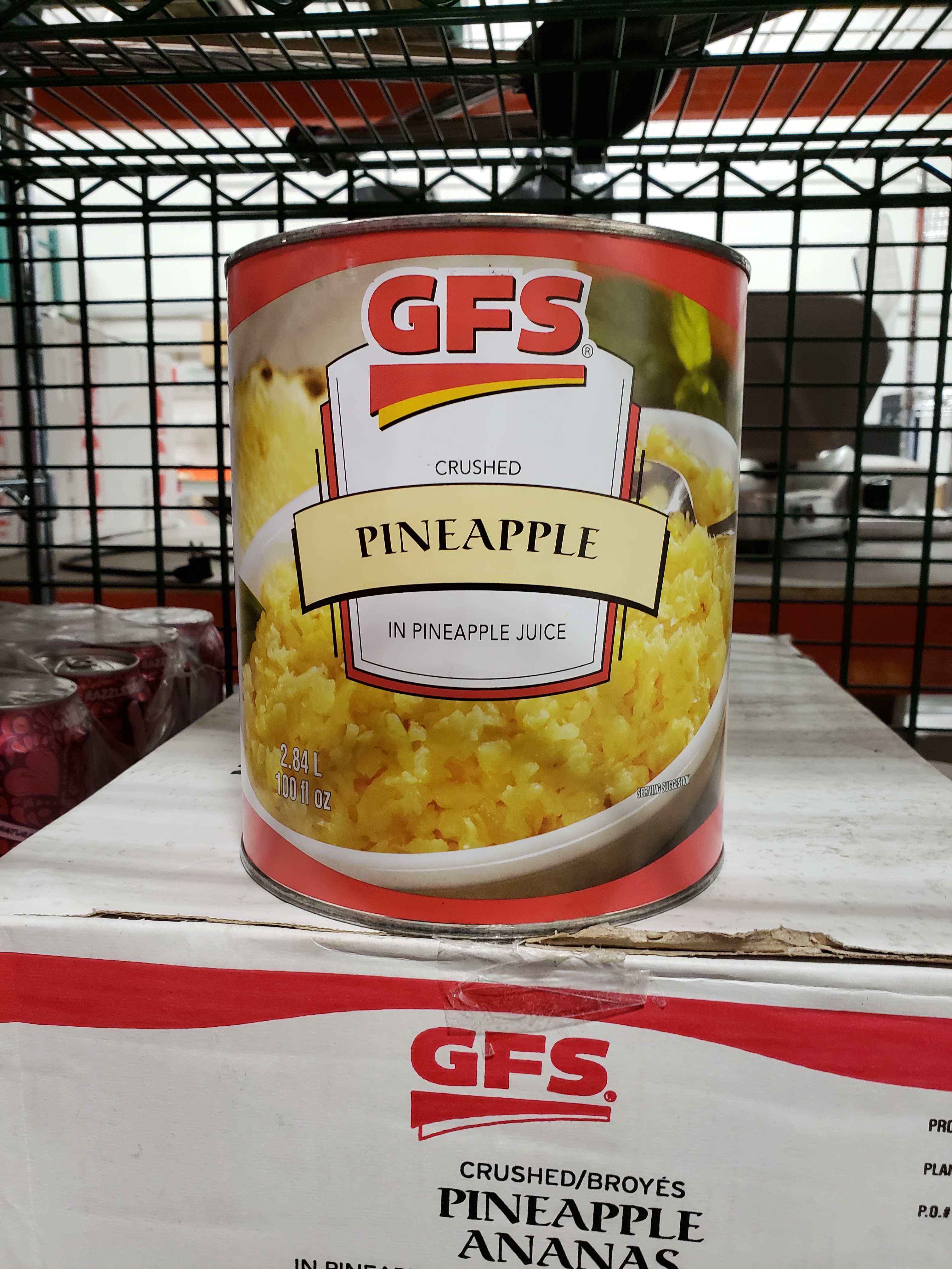 GFS Crushed Pineapple 6 x 2.84 lt Cans,, Location EC2