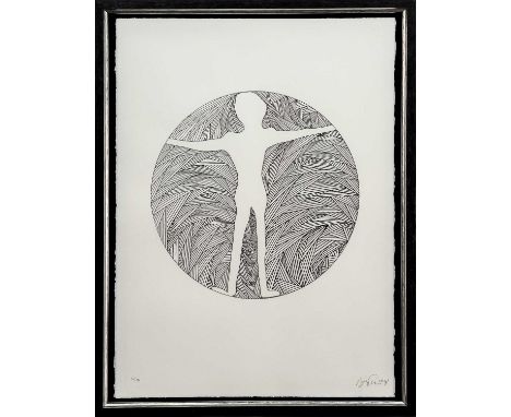 * BILLY CONNOLLY CBE (SCOTTISH b. 1942) THE MAN IN THE LONG GRASS  limited edition giclee print on paper, signed in pencil an