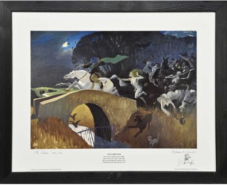 * ALEXANDER GOUDIE RP RGI (SCOTTISH 1933 - 2004), THE CHASE - TAM O'SHANTER limited edition giclee print on paper, signed, ti