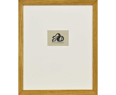 * WILLIE RODGER RSA RGI (SCOTTISH 1930 - 2018), WEE SLEEP woodcut print on paper, signed, titled and numbered 53/100mounted, 