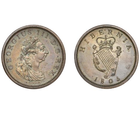 George III (1760-1820), Soho coinage, Penny, 1805 (S 6620). Light spotting on obverse, otherwise extremely fine £100-£150  --