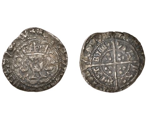 Edward IV (Second reign, 1471-1483), Light Cross and Pellets coinage, Groat, Trim, mm. plain cross, single pellet in three tr