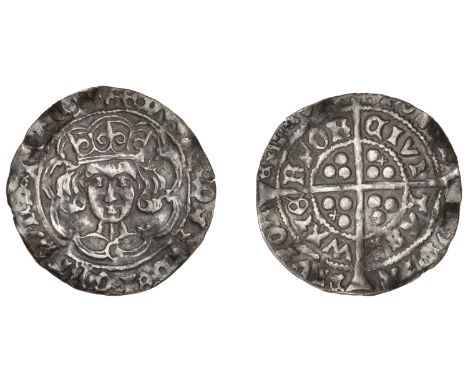 Edward IV (Second reign, 1471-1483), Light Cross and Pellets coinage, Groat, Waterford, mm. cross (?), g on breast, saltires 