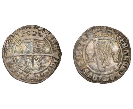 Henry VIII (1509-1547), First Harp issue, Groat, mm. leaf, hr [Henricus Rex], 2.39g/6h (S 6475; DF 202). Good fine, toned £10