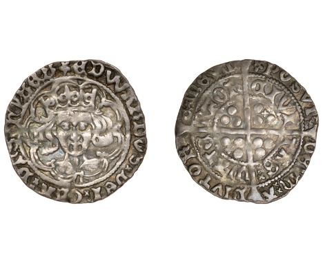 Edward IV (Second reign, 1471-1483), Light Cross and Pellets coinage, Groat, Waterford, mm. pierced mullet, g below bust, loz