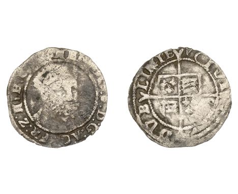 Henry VIII (1509-1547), Posthumous coinage, Threepence, type IV, Dublin, mm. harp on rev. only, late Tower bust, 0.92g/8h (S 