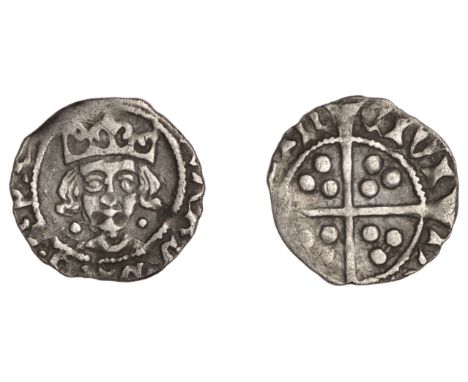 Edward IV (Second reign, 1471-1483), Light Cross and Pellets coinage, Penny, Dublin, bust E, pellets by neck, rev. plain cros