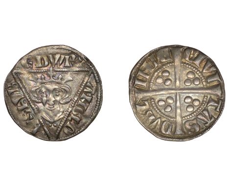 Edward I (1272-1307), Second coinage, Early issues, Penny, class I, Dublin, no punctuation in legend, 1.33g/5h (S 6246; DF 63