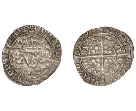 Edward IV (Second reign, 1471-1483), Light Cross and Pellets coinage, Groat, Waterford, mm. pierced mullet, g below bust, no 