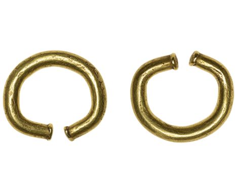 First Millennium BC, Ring Money, a pennanular solid gold ring with blunted ends, 24mm, 11.16g (van Arsdell 1-3; cf. LaRivière