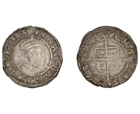 Henry VIII (1509-1547), Posthumous coinage, Threepence, type IV, Dublin, mm. harp on rev. only, small three-quarter bust of l