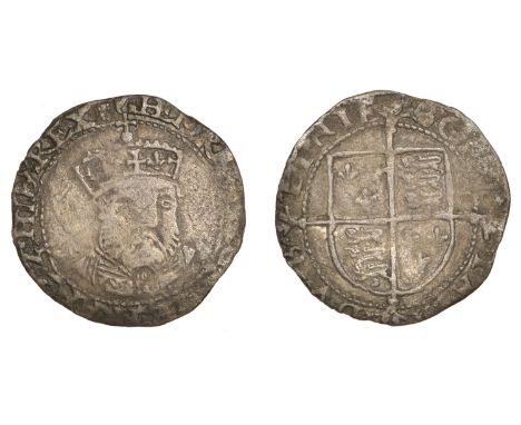 Henry VIII (1509-1547), Posthumous coinage, Sixpenny Groat, type III, Dublin, mm. harp on obv., boar’s head on rev., narrow b