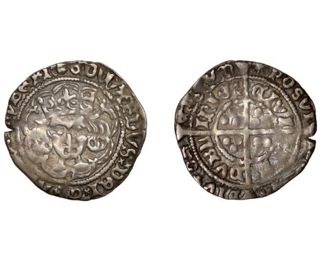 Edward IV (Second reign, 1471-1483), Light Cross and Pellets coinage, Groat, Dublin, mm. rose on obv., sun on rev., g below b