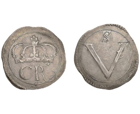 Charles I (1625-1649), Ormonde Money, Crown, no punctuation between C R, R with long curly tail, ornamental S, 30.47g/4h (S 6