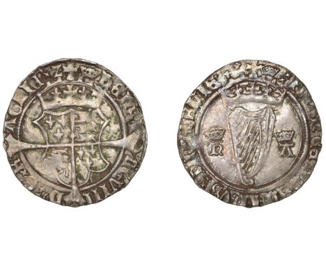 Henry VIII (1509-1547), First Harp issue, Groat, mm. crown, ha [Anne Boleyn], 2.30g/12h (S 6472; DF 201). Weak on third quart
