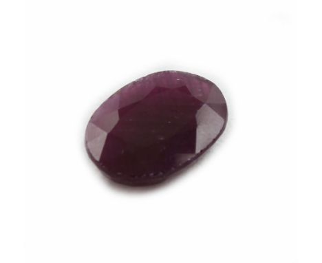 Loser Rubin,   8.72 ct, oval facett. Rubin, 15.41 x 11.21 x 4.44 mm, mit GIA Zertifikat Schätzpreis: 890, - EURLoose ruby, 8.