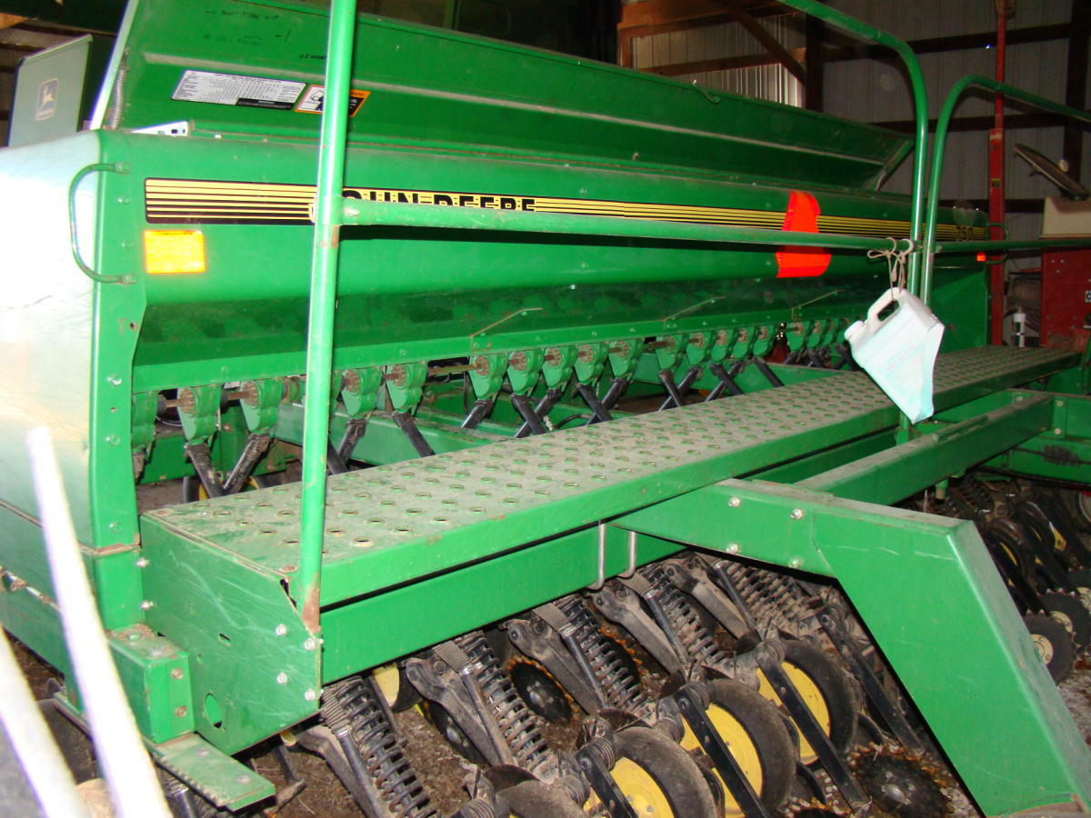 John Deere 750 15ft grain drill w/dolly wheels, Needham Ag updates