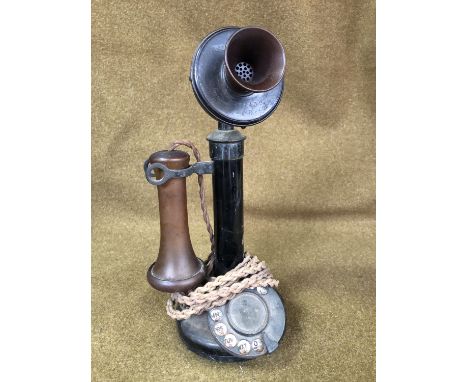 A 1920s "candlestick" telephone
