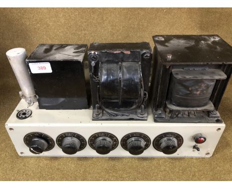 A vintage valve amplifier